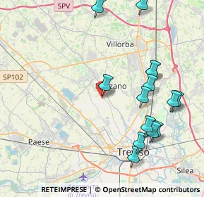 Mappa Via Tagliamento, 31050 Ponzano Veneto TV, Italia (4.49214)