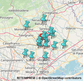 Mappa Via Tagliamento, 31050 Ponzano Veneto TV, Italia (10.05643)