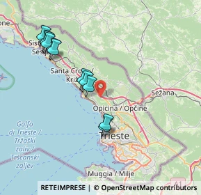 Mappa 34151 Trieste TS, Italia (7.70909)