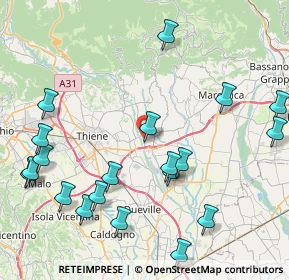 Mappa Strada della Seta, 36042 Breganze VI, Italia (10.0785)