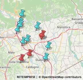 Mappa Strada della Seta, 36042 Breganze VI, Italia (7.56583)