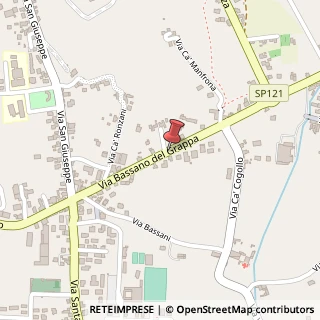 Mappa Via Bassano del Grappa, 42, 36030 Sarcedo, Vicenza (Veneto)
