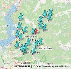 Mappa Via Giuseppe Zanardelli, 25060 Marcheno BS, Italia (7.108)