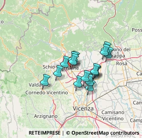 Mappa Via II Giugno, 36016 Thiene VI, Italia (9.36938)
