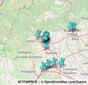 Mappa Via II Giugno, 36016 Thiene VI, Italia (9.25118)