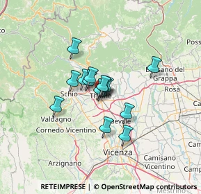 Mappa Via II Giugno, 36016 Thiene VI, Italia (7.822)