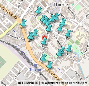 Mappa Via II Giugno, 36016 Thiene VI, Italia (0.205)