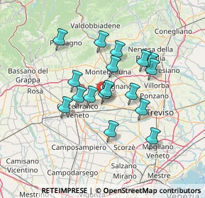 Mappa Via Postioma Est, 31050 Vedelago TV, Italia (11.27353)