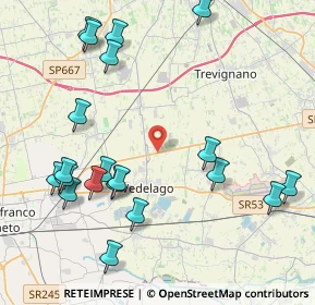 Mappa Via Postioma Est, 31050 Vedelago TV, Italia (4.8735)