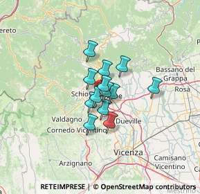 Mappa Via del Progresso, 36035 Marano Vicentino VI, Italia (7.11538)