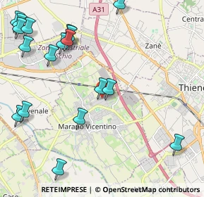 Mappa Via del Progresso, 36035 Marano Vicentino VI, Italia (2.8825)