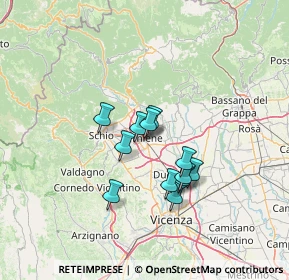 Mappa Via Nazario Sauro, 36016 Thiene VI, Italia (10.00667)