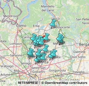 Mappa Via Pietro Ponti, 20842 Besana in Brianza MB, Italia (9.977)
