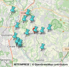 Mappa Via Pietro Ponti, 20842 Besana in Brianza MB, Italia (3.726)