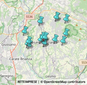 Mappa Piazza Cuzzi, 20842 Besana In Brianza MB, Italia (2.57813)