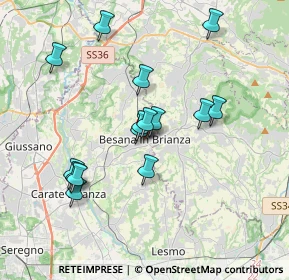 Mappa Piazza Cuzzi, 20842 Besana In Brianza MB, Italia (3.39467)