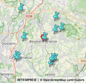 Mappa Via Pietro Ponti, 20842 Besana in Brianza MB, Italia (4.15364)