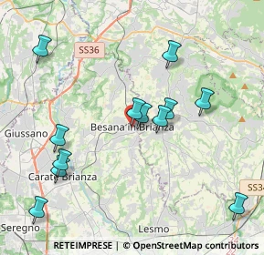 Mappa Piazza Cuzzi, 20842 Besana In Brianza MB, Italia (4.19333)
