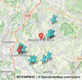 Mappa Piazza Cuzzi, 20842 Besana In Brianza MB, Italia (3.8625)