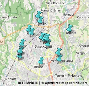Mappa Via dei Bondi, 20833 Giussano MB, Italia (1.52947)