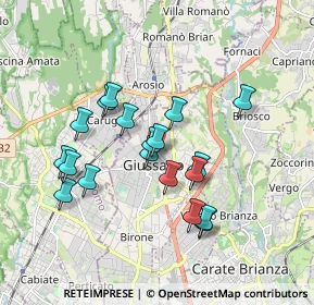 Mappa Via dei Bondi, 20833 Giussano MB, Italia (1.59158)