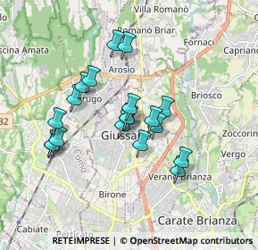Mappa Via dei Bondi, 20833 Giussano MB, Italia (1.46684)