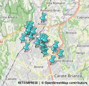 Mappa Via dei Bondi, 20833 Giussano MB, Italia (1.289)