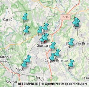 Mappa Via dei Bondi, 20833 Giussano MB, Italia (3.64133)