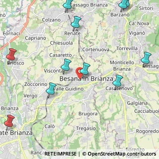 Mappa Via Dante Alighieri, 20045 Besana In Brianza MB, Italia (2.90636)