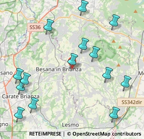 Mappa Via Francesco Vismara, 23880 Casatenovo LC, Italia (5.05)