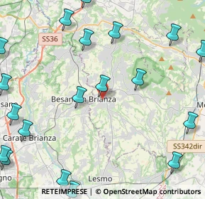 Mappa Via Francesco Vismara, 23880 Casatenovo LC, Italia (6.3945)