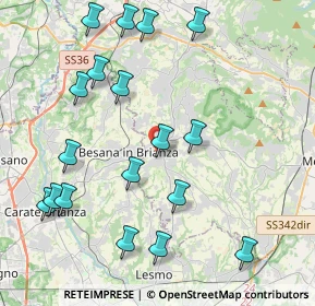 Mappa Via Francesco Vismara, 23880 Casatenovo LC, Italia (4.69056)