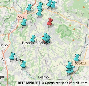 Mappa Via Francesco Vismara, 23880 Casatenovo LC, Italia (4.56176)