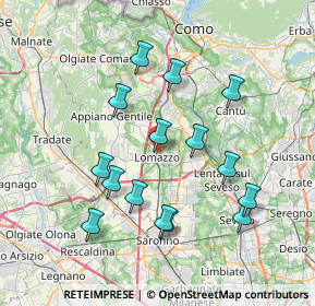 Mappa Viale Como, 22074 Lomazzo CO, Italia (7.22467)