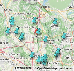 Mappa Viale Como, 22074 Lomazzo CO, Italia (9.845)
