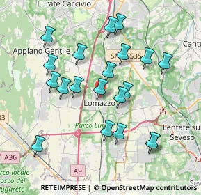 Mappa Viale Como, 22074 Lomazzo CO, Italia (3.7)