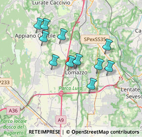 Mappa Via Don Ronzoni, 22074 Lomazzo CO, Italia (3.11545)