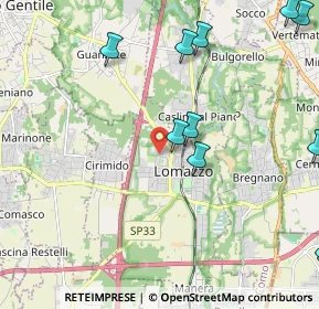 Mappa Via Don Ronzoni, 22074 Lomazzo CO, Italia (2.83727)