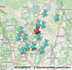 Mappa Via Giulio Zappa, 20842 Besana In Brianza MB, Italia (5.76765)