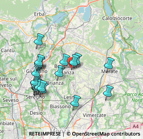 Mappa Viale G. Parini, 23880 Casatenovo LC, Italia (7.439)