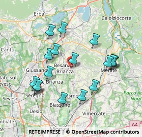 Mappa Viale G. Parini, 23880 Casatenovo LC, Italia (7.45778)