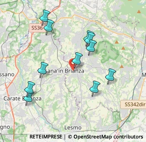 Mappa Viale G. Parini, 23880 Casatenovo LC, Italia (3.75727)