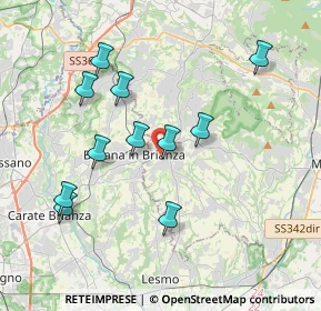 Mappa Viale G. Parini, 23880 Casatenovo LC, Italia (3.69364)