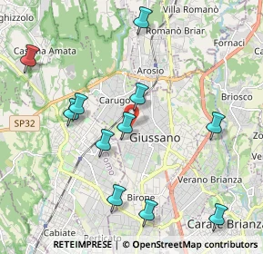 Mappa Via Gioacchino Rossini Giussano, 20833 Giussano MB, Italia (2.17091)