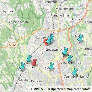 Mappa Via Gioacchino Rossini Giussano, 20833 Giussano MB, Italia (2.39083)