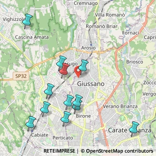 Mappa Via Gioacchino Rossini Giussano, 20833 Giussano MB, Italia (2.3325)