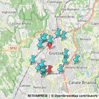 Mappa Via Gioacchino Rossini Giussano, 20833 Giussano MB, Italia (1.71294)