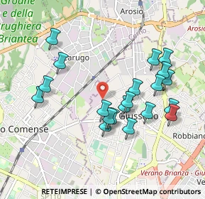 Mappa Via Gioacchino Rossini Giussano, 20833 Giussano MB, Italia (0.9305)
