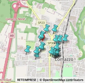 Mappa Via Monte Lungo, 22074 Lomazzo CO, Italia (0.3515)