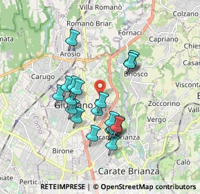 Mappa Via Pasubio, 20833 Giussano MB, Italia (1.5025)